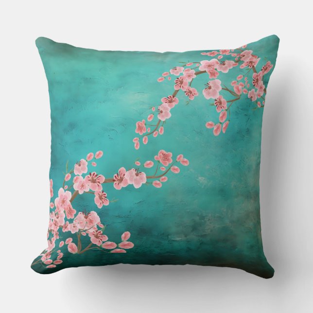 Italian Cherry Blossoms Cushion (Front)
