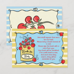 Italian Cherry Tomato Books for baby Invitation