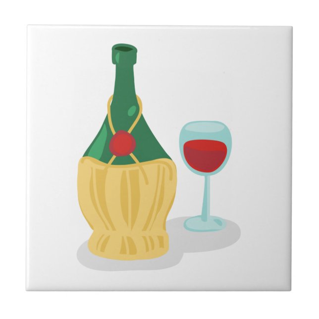 Italian Chianti Ceramic Tile (Front)