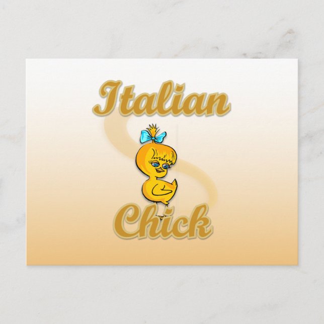 Italian Chick Postcard (Front)