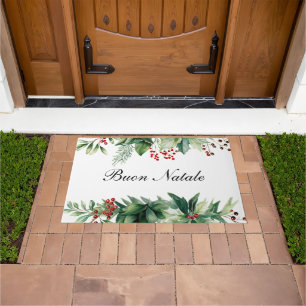 Italian Christmas Buon Natale  Doormat