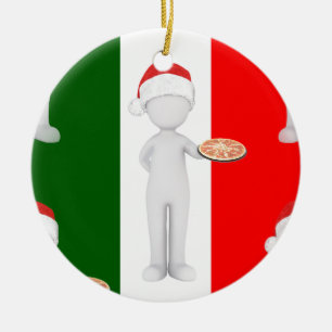 italian christmas ceramic ornament