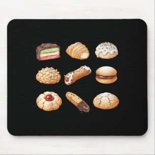 Italian Christmas Cookie Xmas Holiday Men Women Ki Mouse Pad