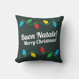Italian Christmas Decor Pillow