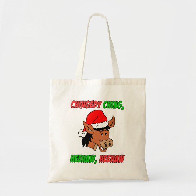 Italian Christmas Donkey Tote Bag (Front)