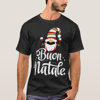 Italian Christmas Gnome Buon Natale Italy  T-Shirt