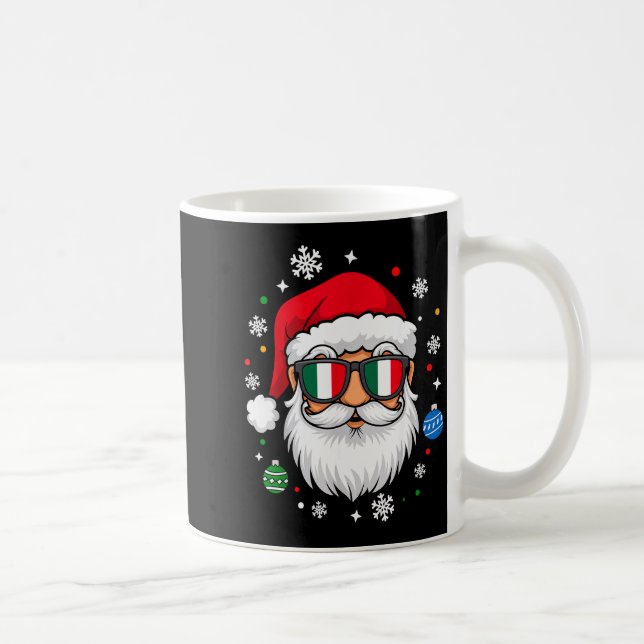 Italian Christmas Pajama Funny Italian Matching Fa Coffee Mug (Right)