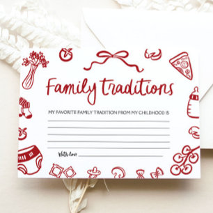 Italian Ciao Bambino Family Traditions Baby Shower Enclosure Card