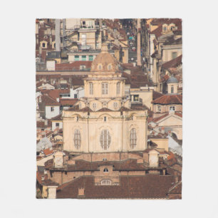 italian city roof viewancient,architecture,buildin fleece blanket