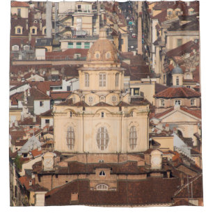 italian city roof viewancient,architecture,buildin shower curtain