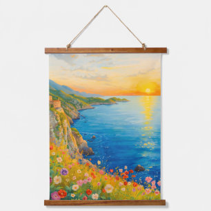Italian Coast Art Hanging Tapestry