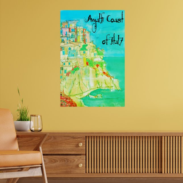 Italian Coast Italy Wall Decor 11" X 14" poster (Living Room 2)