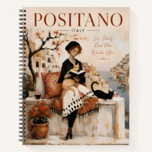 Italian Coastal Travel Art Notebook