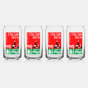 Italian Cook Can Glass