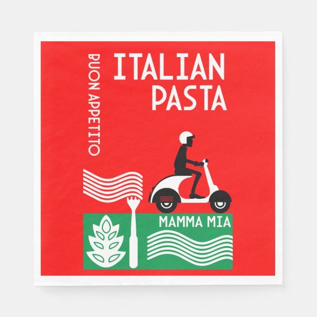 Italian Cook Napkin (Front)