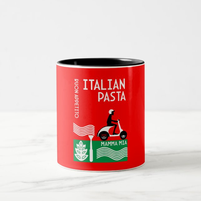 Italian Cook Two-Tone Coffee Mug (Center)
