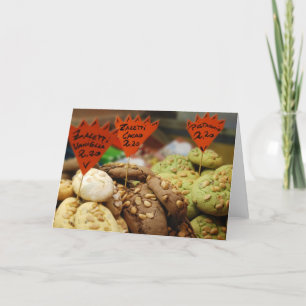 Italian Cookies Blank Greeting Card