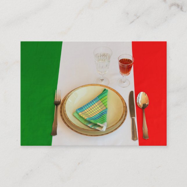 ITALIAN COOKING BUSINESS CARDS (Front)