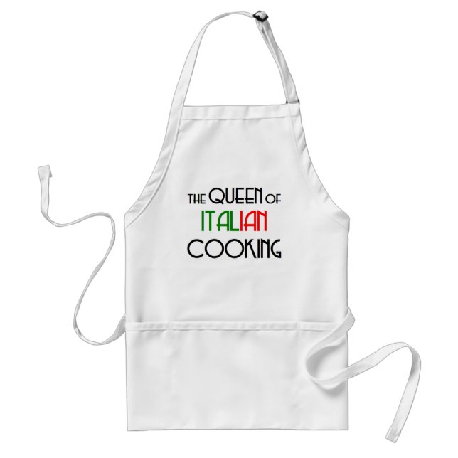 italian cooking queen standard apron (Front)