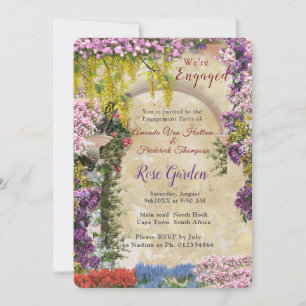 Italian country home outdoors invitation