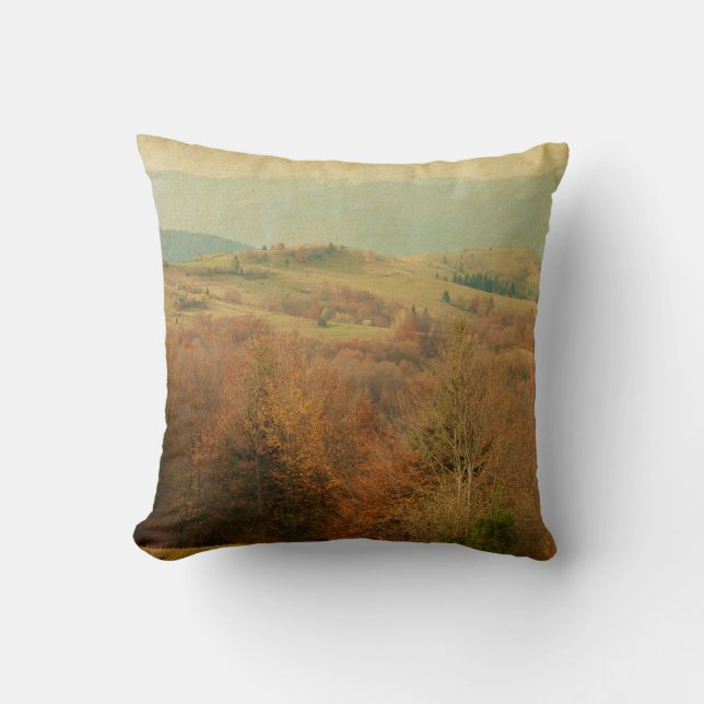 Italian Country Side Rolling Throw Couch Pillow (Front)