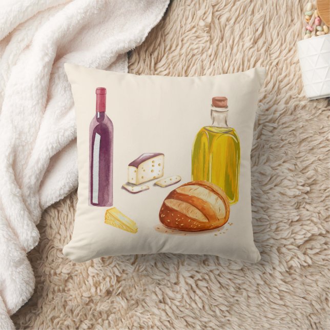    Italian Countryside Foodie Cushion (Blanket)