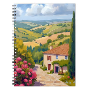 Italian Countryside   Vineyard Watercolor Travel Notebook