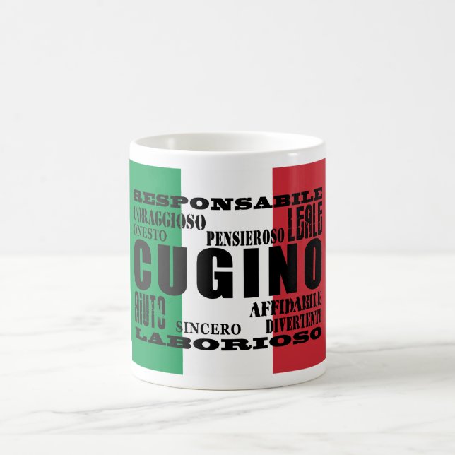 Italian Cousins : Qualities Coffee Mug (Center)