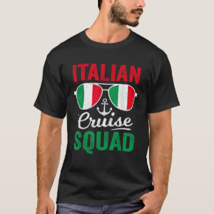 Italian Cruise Squad 2025 Retro Matching Family It T-Shirt