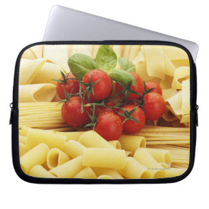 Italian cuisine. Pasta and tomatoes. Laptop Sleeve