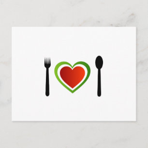 Italian cuisine postcard