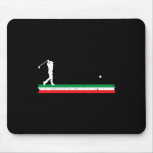 Italian Dad Golfing Father Italy Flag Golf Fan Uni Mouse Pad