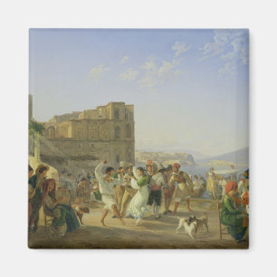 Italian Dancing, Naples, 1836 Magnet