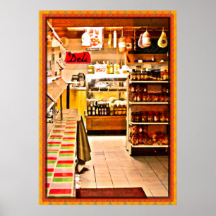 Italian Deli Poster  Print