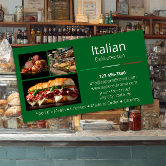 Italian Delicatessen  Business Card