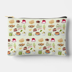 Italian Desserts Sweets Accessory Pouch
