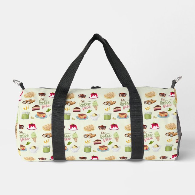 Italian Desserts Sweets Duffle Bag (Front)