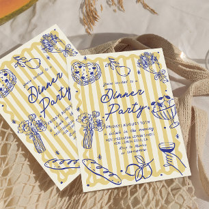 Italian Dinner La Dolce Vita Birthday Invitation