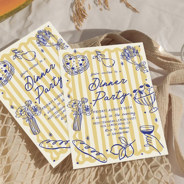 Italian Dinner La Dolce Vita Birthday Invitation (Creator Uploaded)