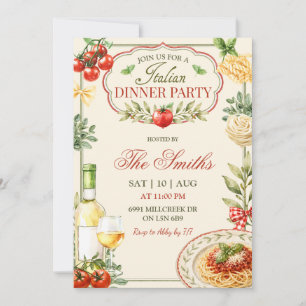 Italian Dinner Party Invitation