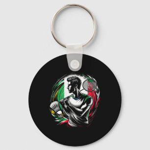 Italian Dminton Player Sportsman Athlete Coach Key Ring