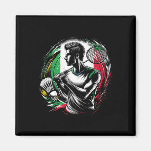 Italian Dminton Player Sportsman Athlete Coach  Magnet