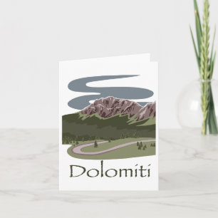 Italian Dolomites Hiking Design Travel The Alps Ap Card