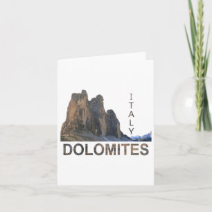 Italian Dolomites Hiking The Alps Card