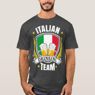 Italian Drinking Team Beer Games Design T-Shirt