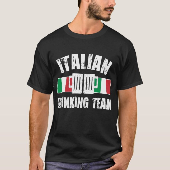 ITALIAN DRINKING TEAM T-Shirt (Front)