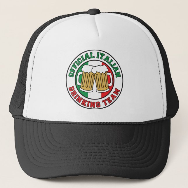 Italian Drinking Team Trucker Hat (Front)