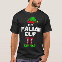 Italian Elf Matching Family Christmas Party Pajama