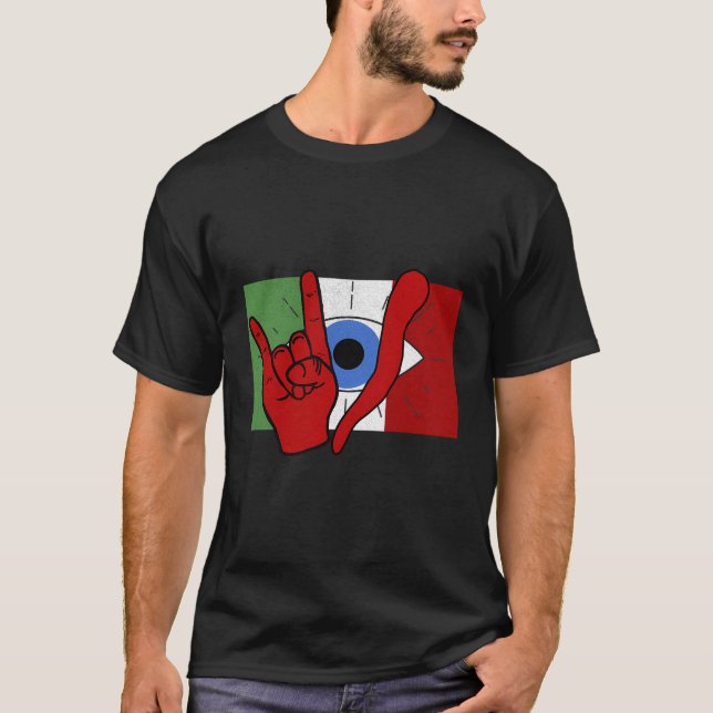 Italian Evil Eye Il Malocchio Maloik Malocchio Ita T-Shirt (Front)