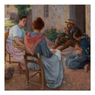 Italian Family Elin Danielson Gambogi Painting ar Poster